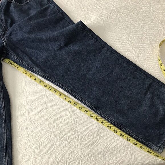 Member's Mark Flannel Lined Blue Jeans Heavy Denim Classic Med Wash Work 40/30 - Picture 11 of 12